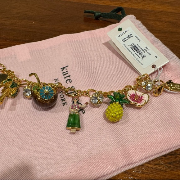 NWT kate spade Hawaiian Charm Bracelet🌴🌺 - Picture 6 of 9